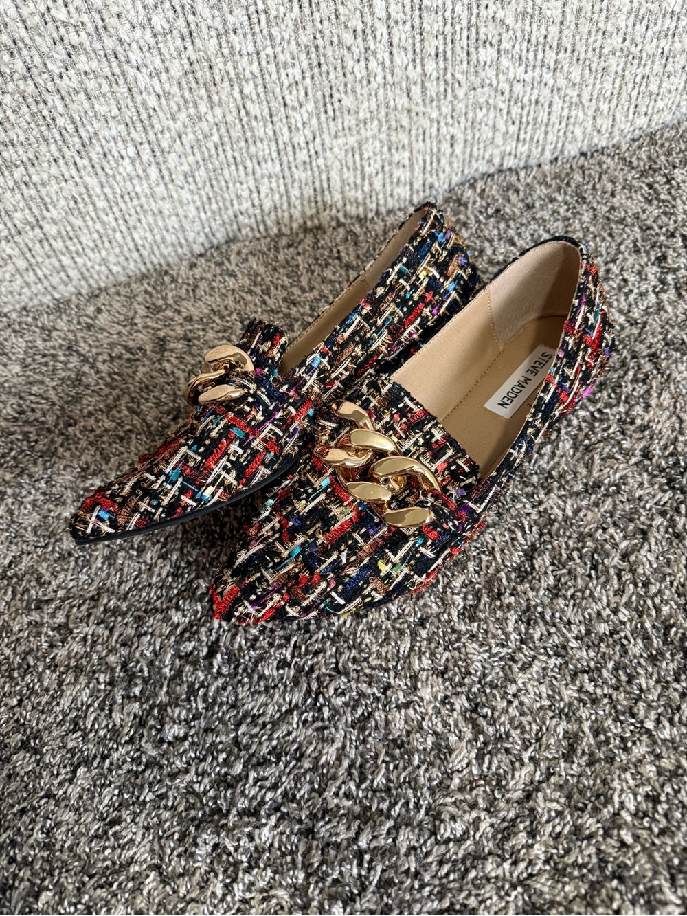 Steve Madden Cassady Multi Fabric Shoes Size 8 Womens